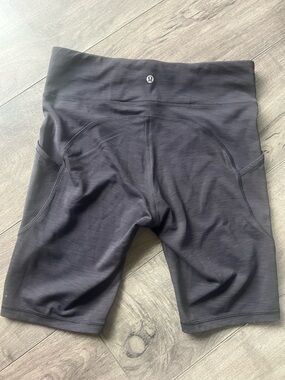 lululemon athletica Black space dye Women's Bike Shorts